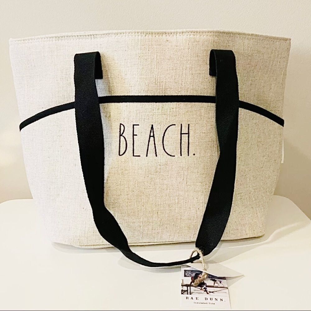 RAE DUNN Insulated ‘Beach’ Tote Bag.